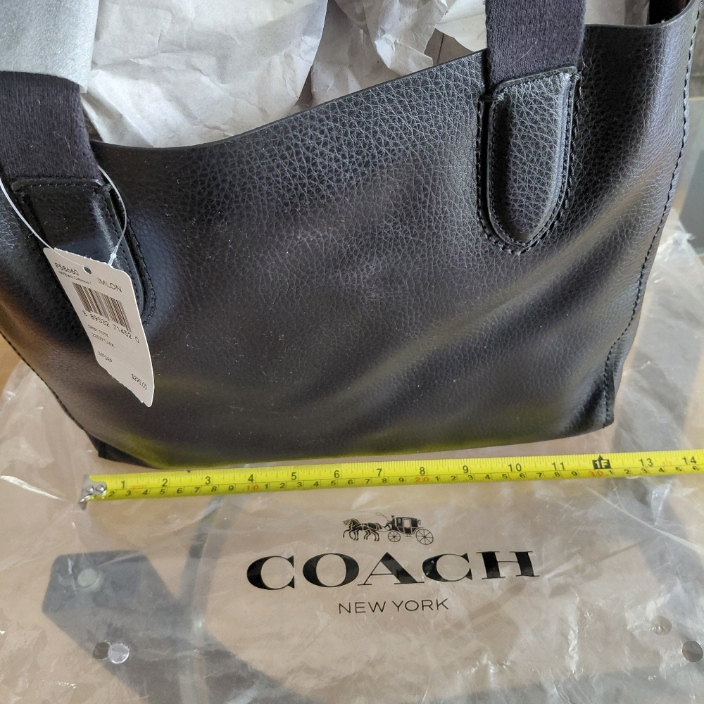 Coach Black Leather Shoulder Bag - Picture 5 of 5